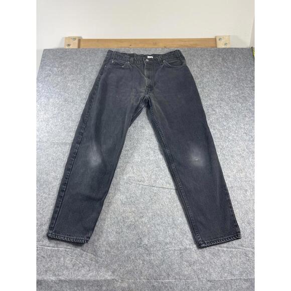 Levi's Other - Vintage Levis 550 Black Orange Tab Relaxed Tapered Mens Jeans 34x27 USA